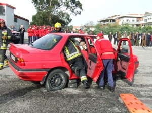 Simulacro de salvamento pelos Bombeiros de Algueirão-Mem Martins
