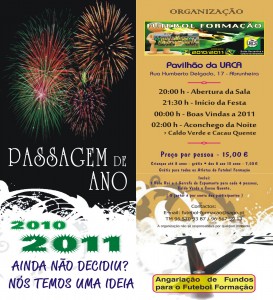 Passagem de ano na União Recreativa e Cultural da Abrunheira