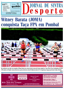 Capa do Destacável Desporto (12 páginas) edição de 6.ª feira, dia 14.