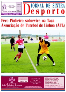 Capa do Destacável do Desporto Jornal de Sintra, edição de 28-01-2011
