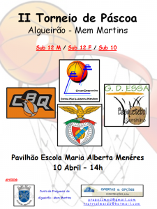 Mini Basket- G.D. da Escola Maria Alberta MenéresII Torneio de Páscoa de Algueirão – Mem Martins Mini Basket- G.D. da Escola Maria Alberta MenéresII Torneio de Páscoa de Algueirão – Mem Martins