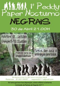 2.º Peddy Paper Nocturno de Negrais realiza-se no sábado, dia 28