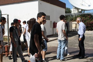 Alunos de Salónica em visita de estudo ao Centro de Satélites da PT em Sintra