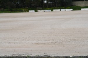 Campo municipal da Quinta do Recanto em Mem Martins pronto para receber piso sintético Campo municipal da Quinta do Recanto em Mem Martins pronto para receber piso sintético
