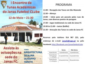 Janas – 1.º Encontro de Tunas Académicas