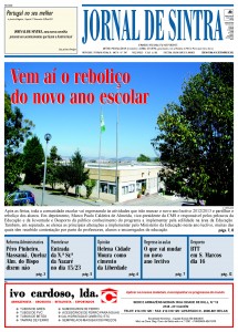 Capa da edição de 14-09-2012