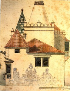 Projecto de Raul Lino para o pavilhão Português na Exposição de Paris de 1900