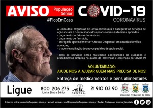 Autarquias / População – COVID-19:UNIÃO DE FREGUESIAS DE SINTRA APOIA FAMÍLIAS CARENCIADAS E IDOSOS