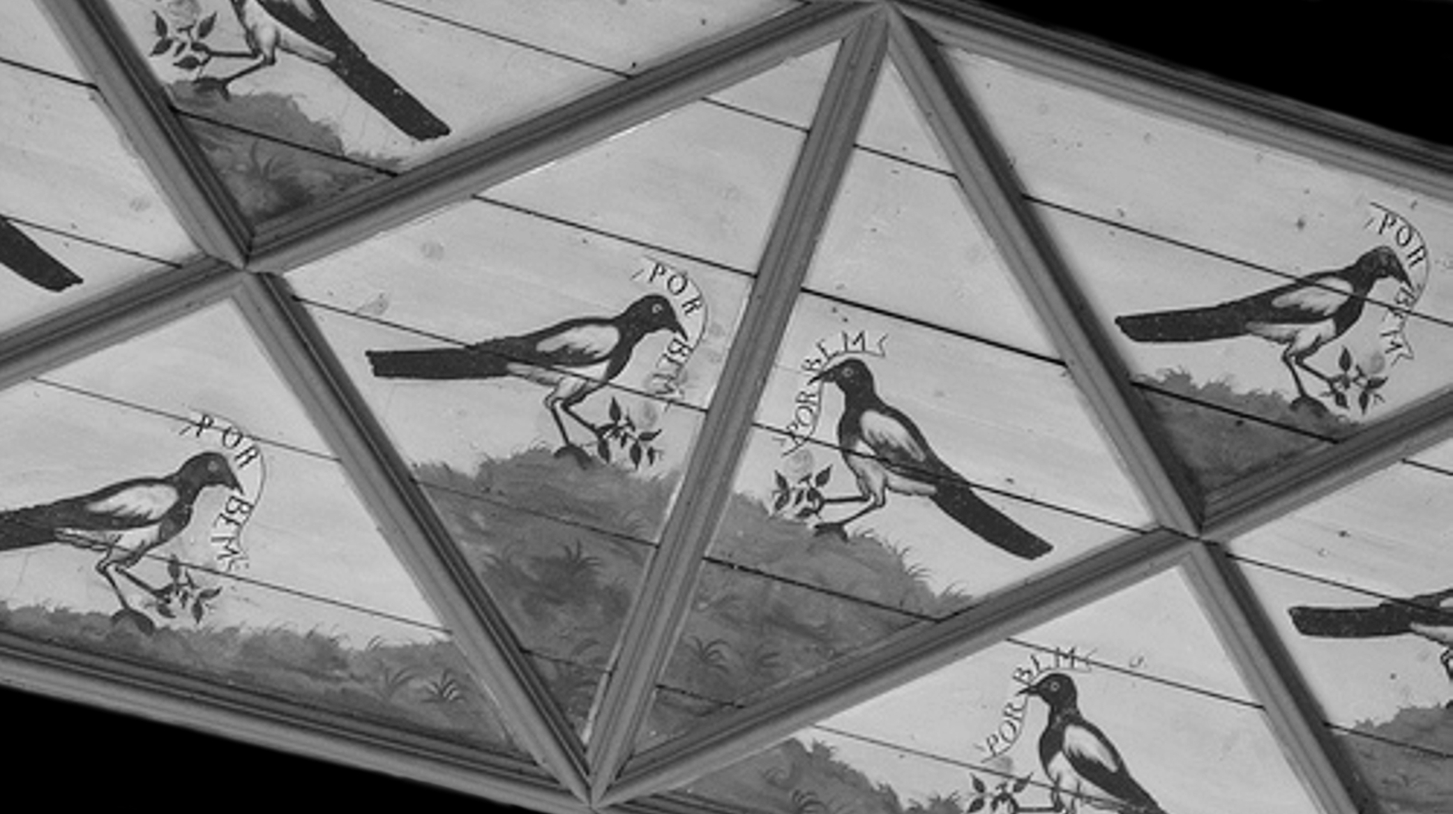 O tecto da Sala das Pegas, Palácio Nacional de Sintra (Palácio da Vila).