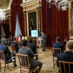 Delmino Pereira, presidente da FPC no uso da palavra