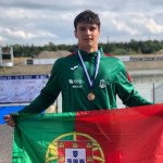 Afonso Gaspar, brilha na estreia internacional