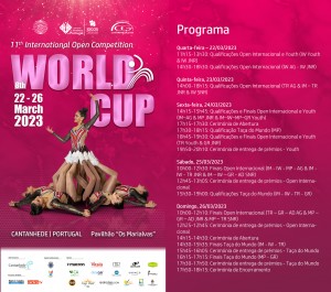 Taça do Mundo de Ginástica Aeróbica tem início no sábado (25), em Cantanhede