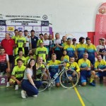 Pódio das equipas no 2.º Prémio Virgolino Almeida em Praias do Sado