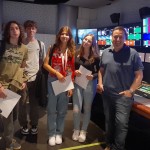 Hélder Conduto e os alunos de São Marcos-Cacém