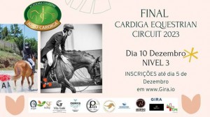 Fina do Cardiga Equestrian Circuit 2023 realiza-se dia 10 de Dezembro